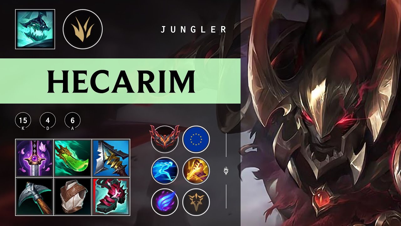 Hecarim Jungle vs Qiyana - EUW Grandmaster Patch 25.24