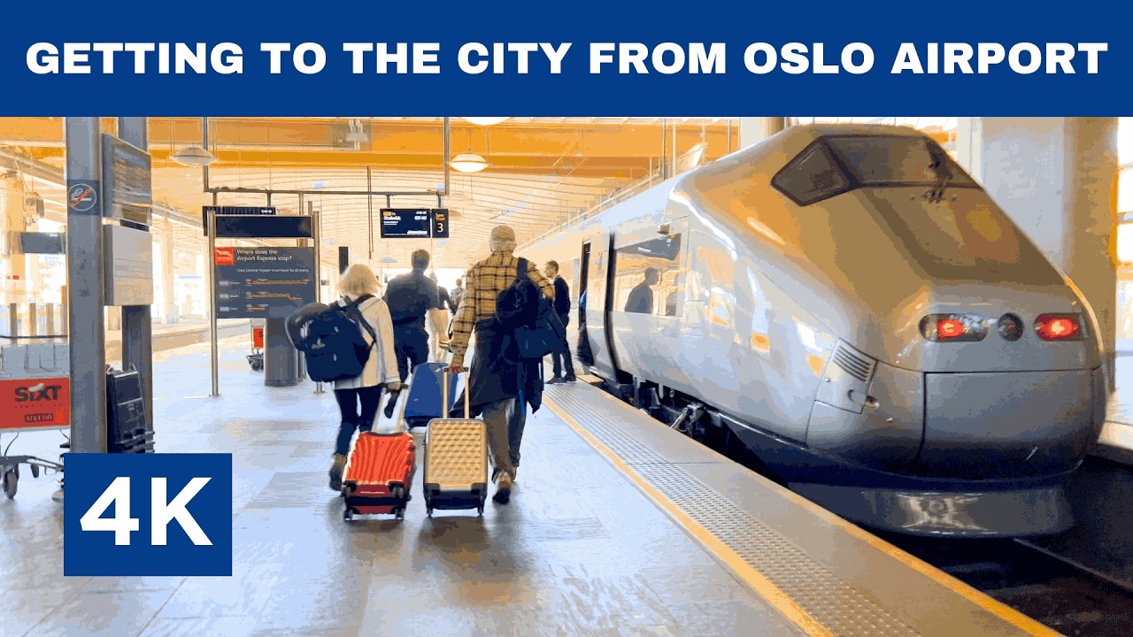 How to commute from the airport to the city centre in Oslo? by Sobia's Travel Vlogs (ASMR)