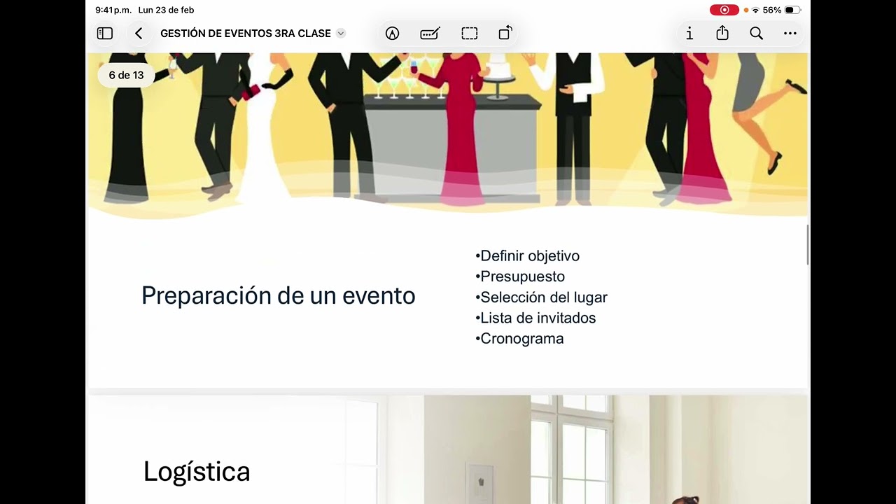 Tercera Clase Gestión de Eventos 