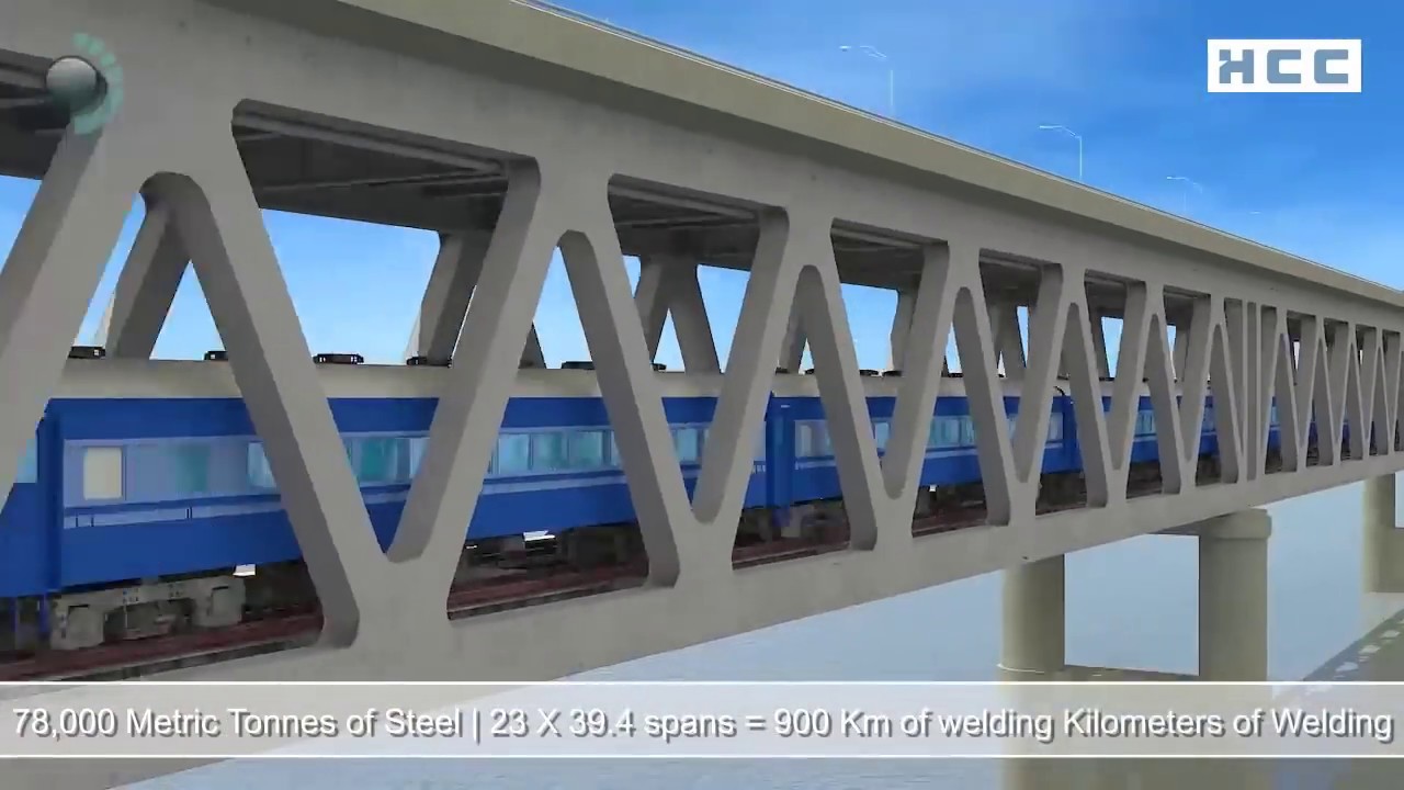 Bogibeel Road-cum-Rail Bridge - how was it built?