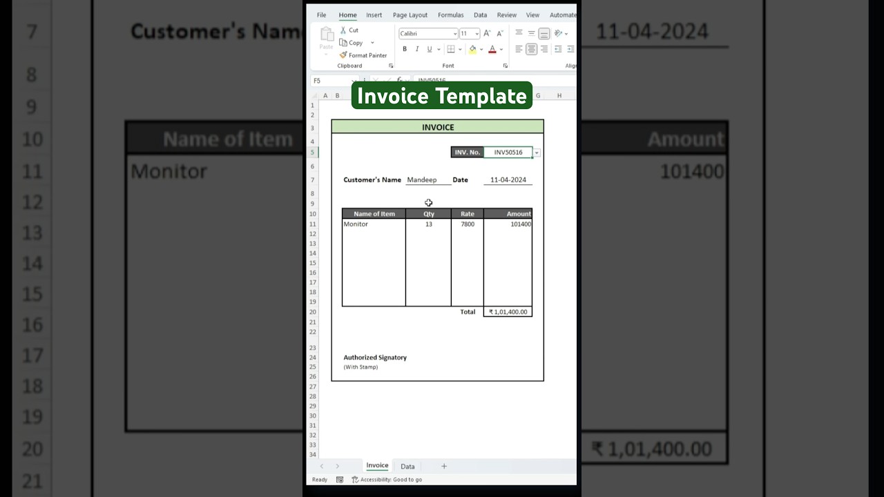 Make Invoices Like a Pro in Excel 💻 | Filter + VLOOKUP Hack!