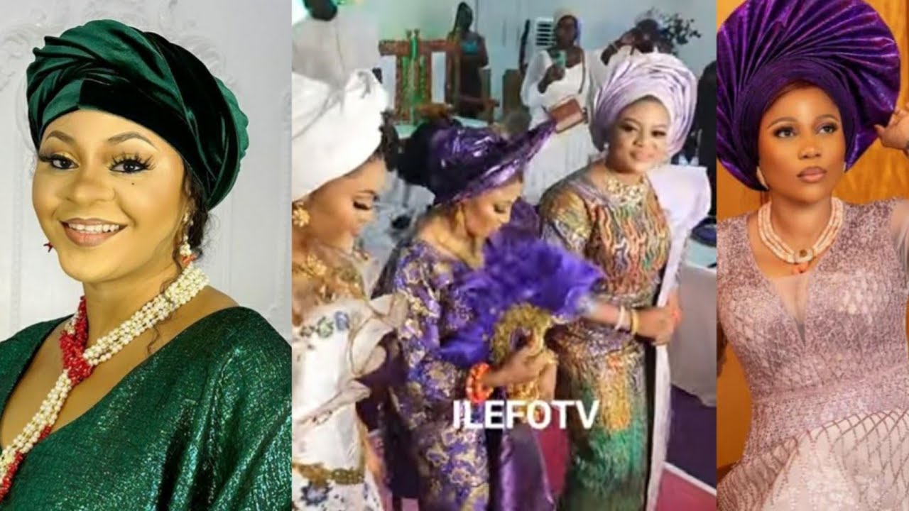 LIVE @OONI IFE & QUEEN OPEOLUWA ELIZABETH WEDDING RECEPTION| BRIDE DANCE ENTRANCE WITH SENIOR WIVES