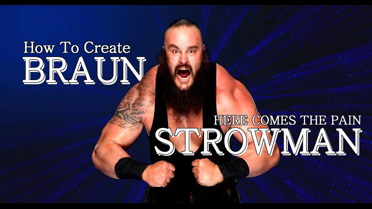 WWE SD! Here Comes The Pain CAW / How To Create BRAUN STROWMAN