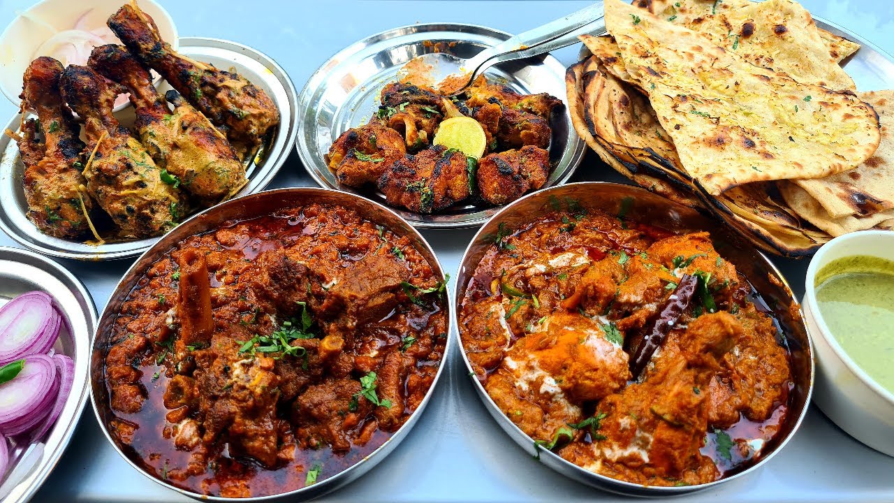 Kadak Singh Ke Dhaba KA MUTTON RARA aur KADAI CHICKEN with TANGRI KEBAB