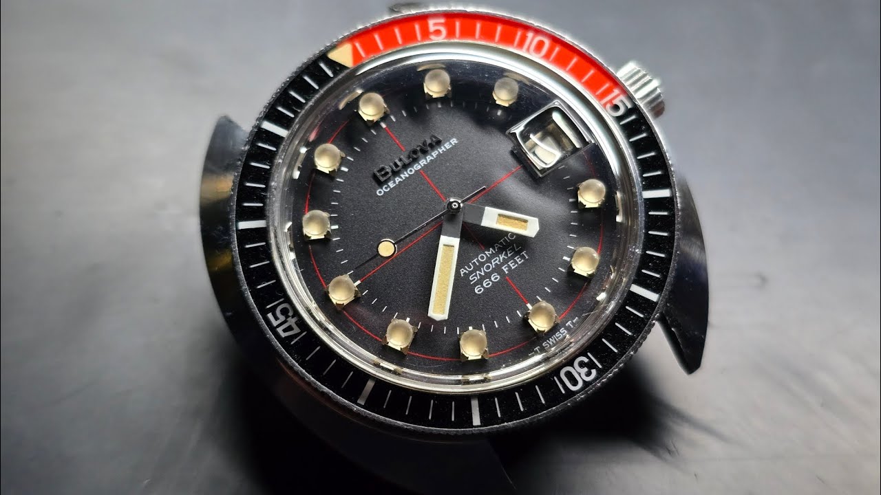 MW's '70 Bulova Oceanographer 'G', cal. 11blac. Repaired, serviced. 
