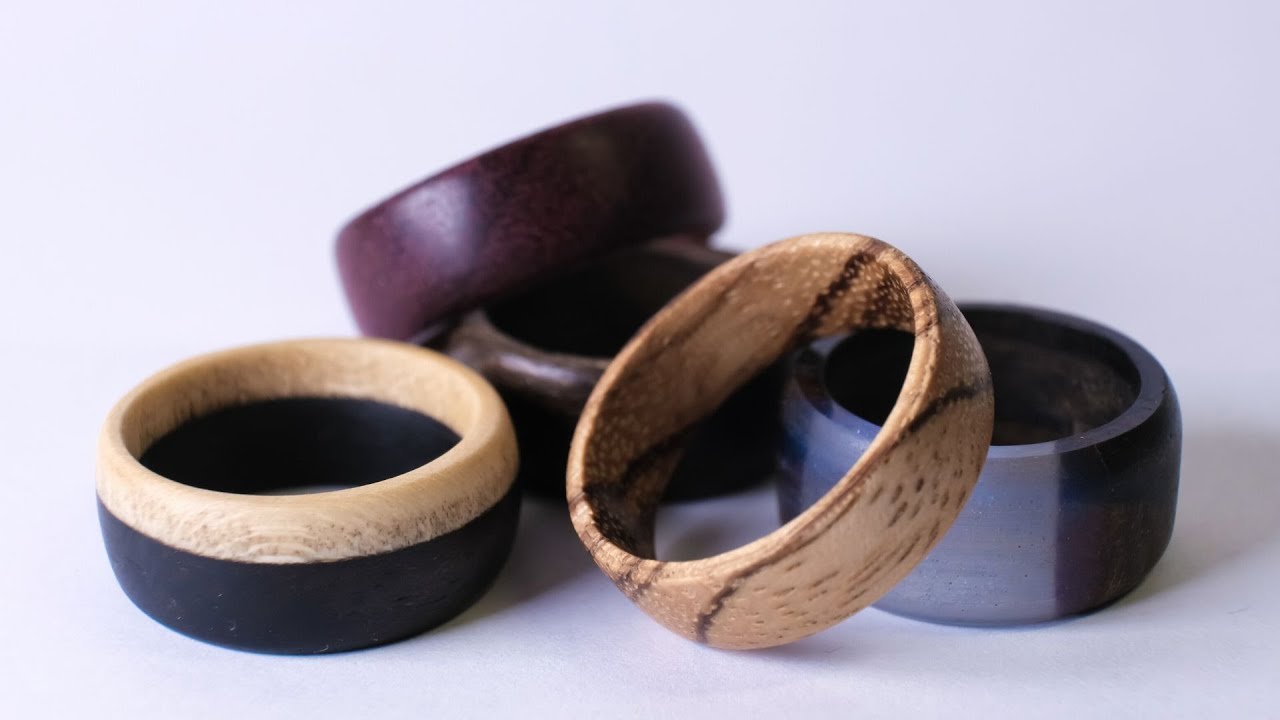 Making Wood Rings With A 30$ Lathe!