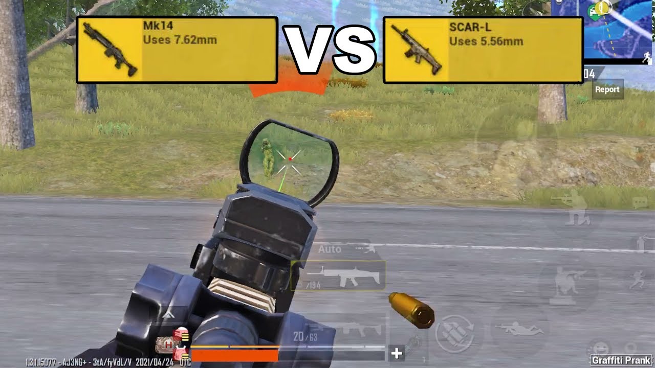 AUTO Mk14 VS SCAR-L (Who Will Win?) - PUBG Mobile Gameplay #123