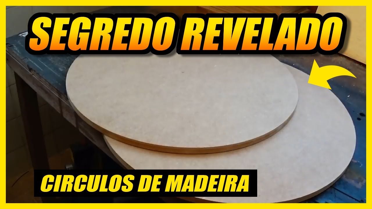 SEGREDO REVELADO - Aprenda como cortar círculos de madeira perfeitos e de forma fácil.
