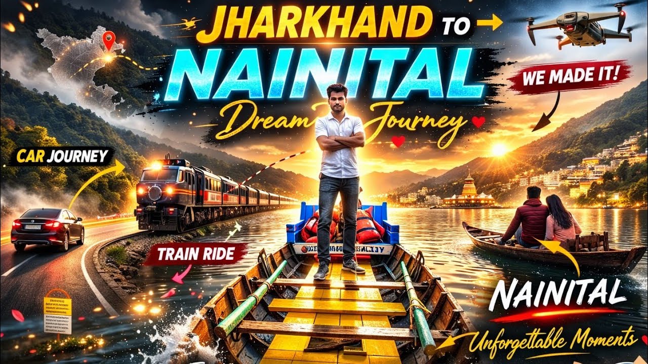 Jharkhand से Nainital 😱 20 Hour Journey | Car + Train Real Travel Vlog