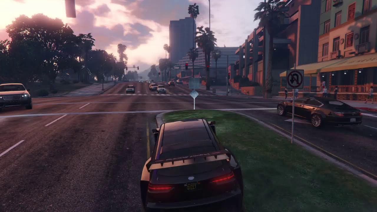 Running from the police (GTA5)