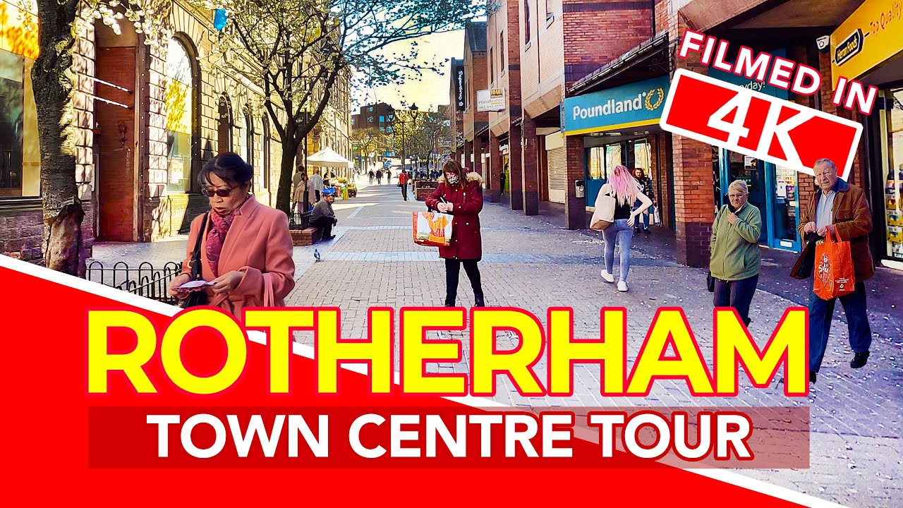 ROTHERHAM | Full tour of Rotherham Town Centre in South Yorkshire, England (Filmed in 4K)