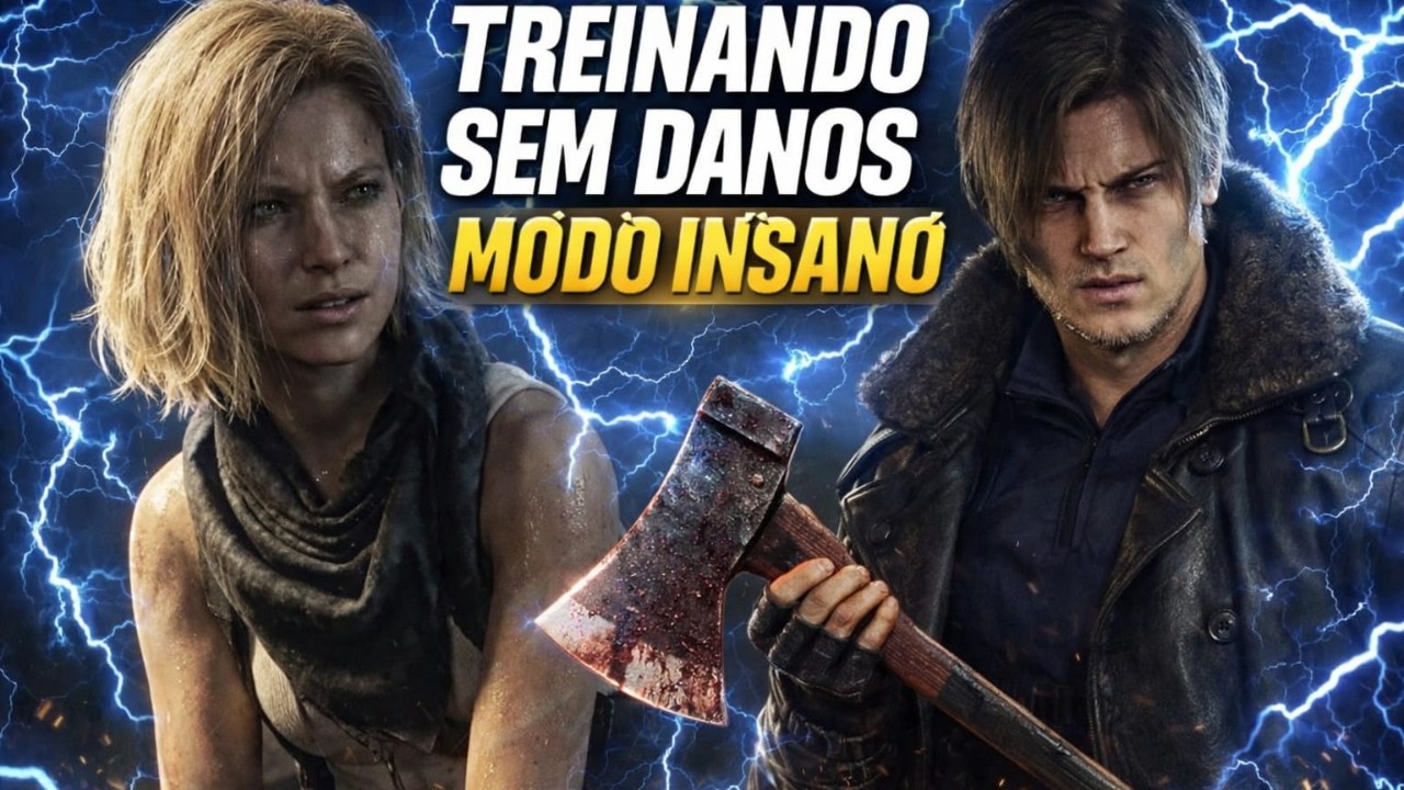 RESIDENT EVIL REQUIEM - TREINANDO SEM DANOS - MODO INSANO  #shorts #2