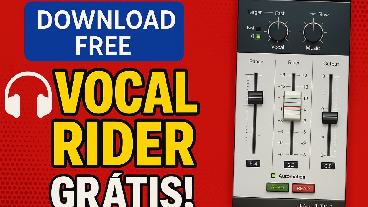 Vocal Rider GRÁTIS para Mixagem de Voz – Plugin Incrível!