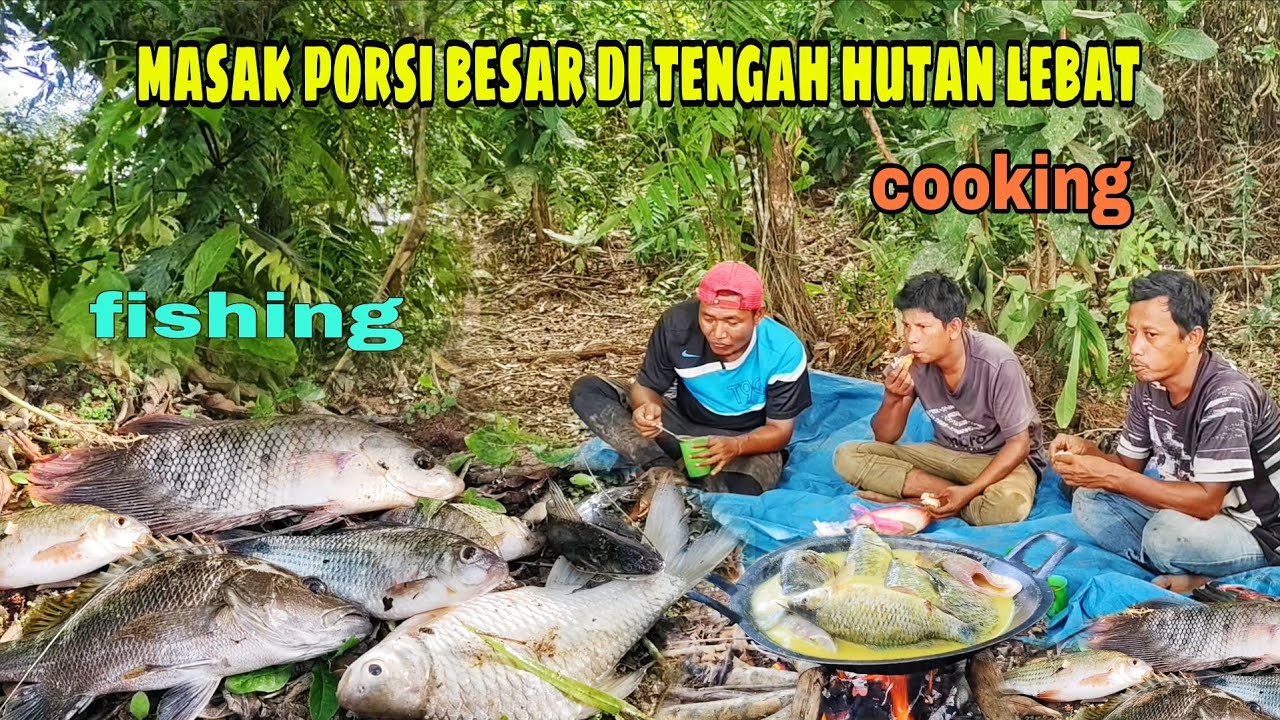 MASAK PORSI BESAR DI HUTAN LEBAT || SOAL MAKAN,PAKCIK MEMANG NGGAK ADA LAWAN
