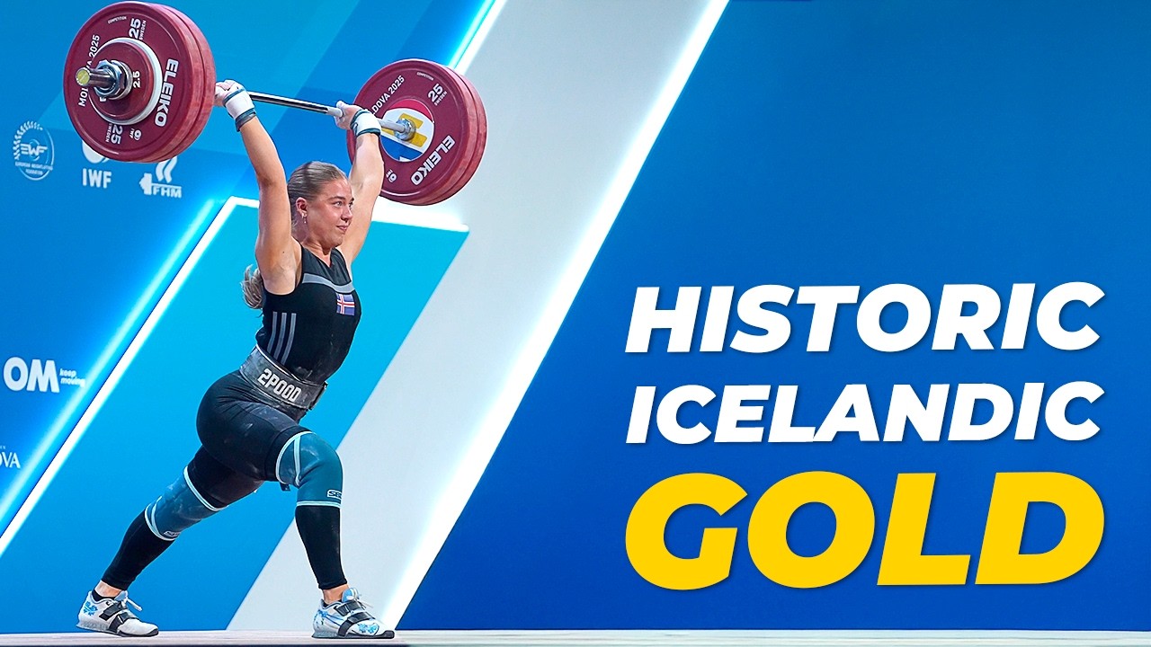 Eyglo Sturludottir Makes History with GOLD at 2025 EUROS | All 6 Attempts 🇮🇸