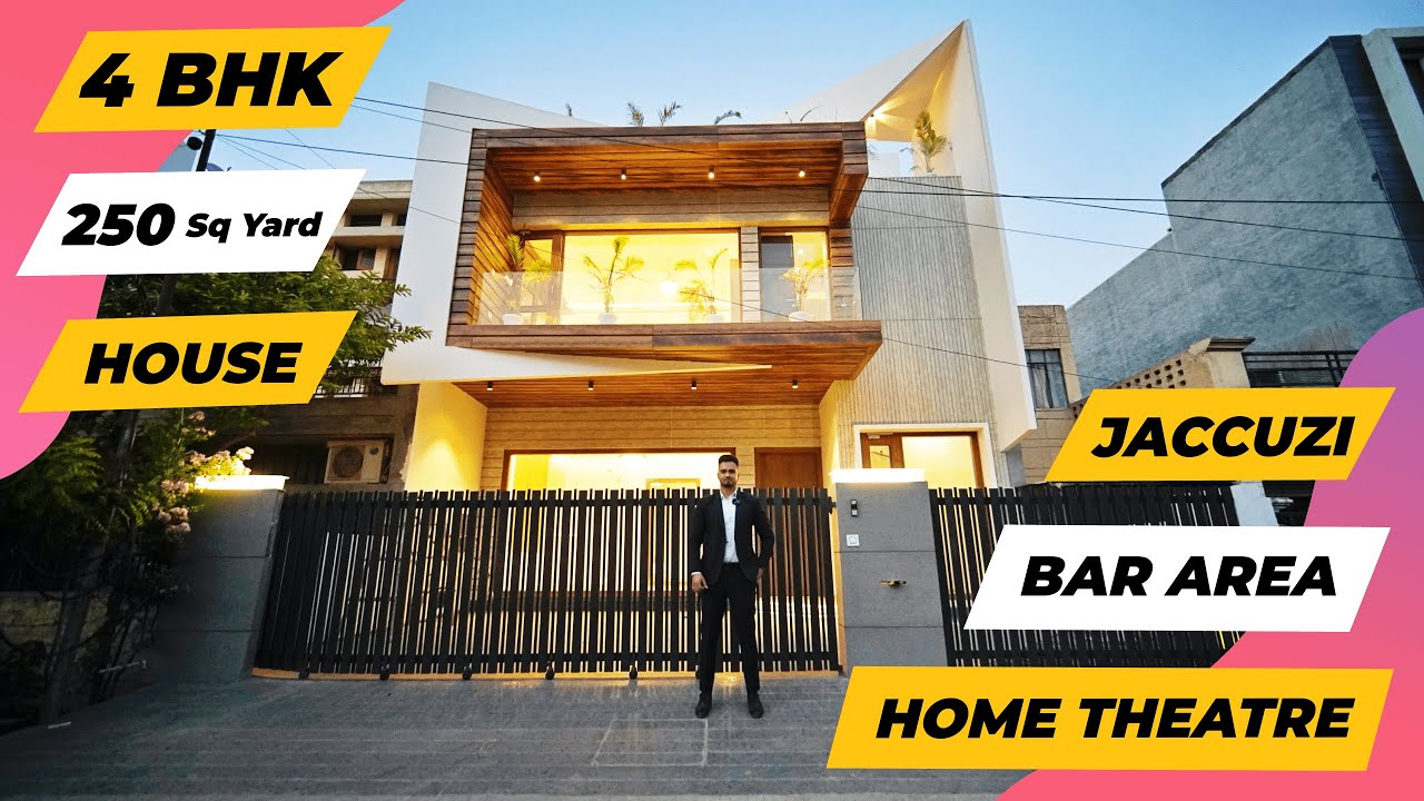 250 Sq Yard 4 Bedroom The Night House With Inbuilt Movie Theatre, Bar And Jacuzzi