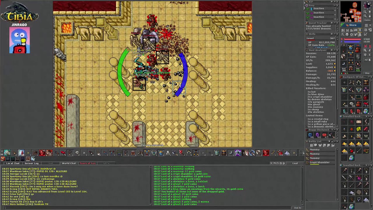 Tibia -  Edron Tomb Ghoule DSy Mummy