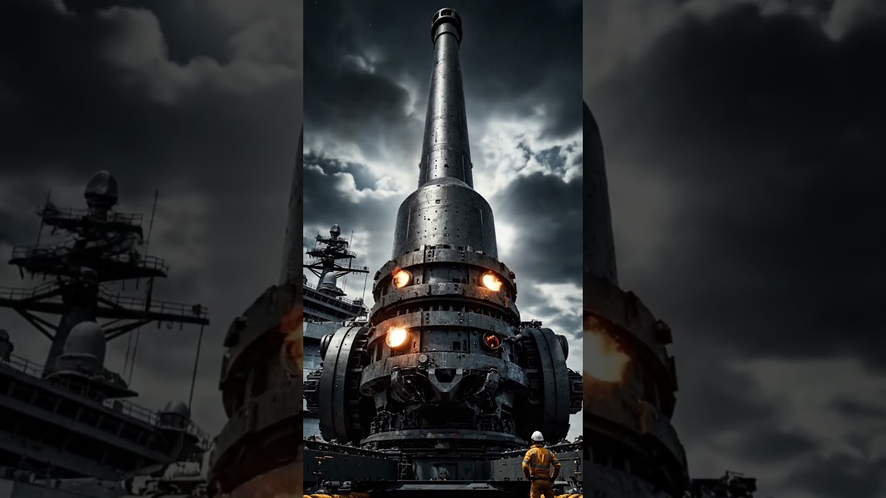 Next-Gen Naval Cannon Installed on a Massive Aircraft Carrier 🚢⚡