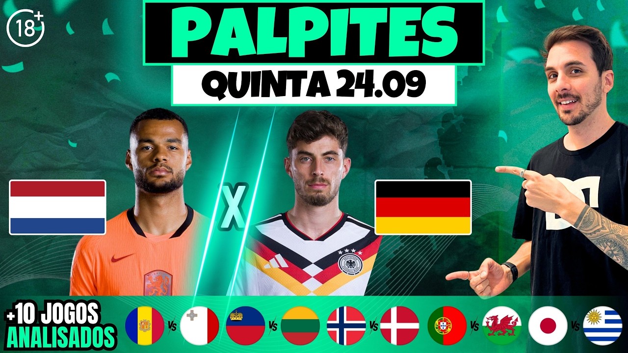 PALPITES DE FUTEBOL PARA HOJE 24 09 2026 (QUINTA-FEIRA)