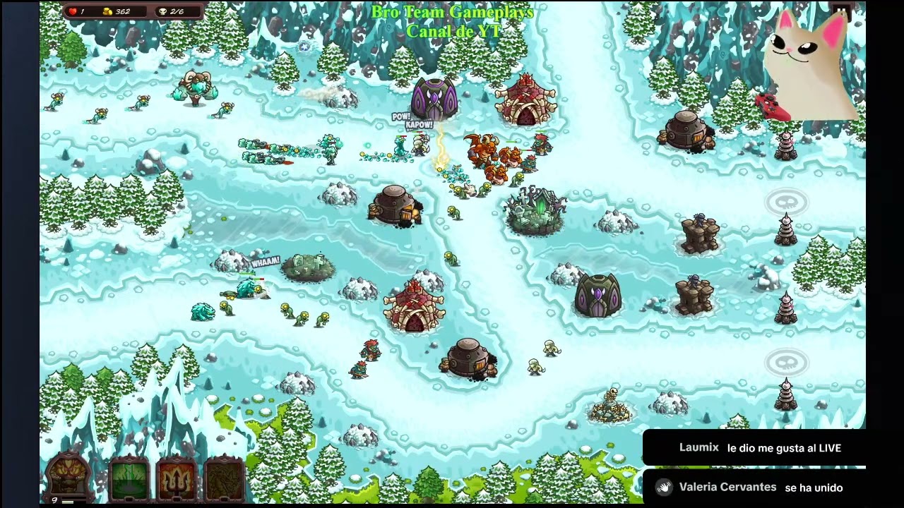 Kingdom Rush Vengeance Live Ruta Gélida Desafios con LeonidasMD