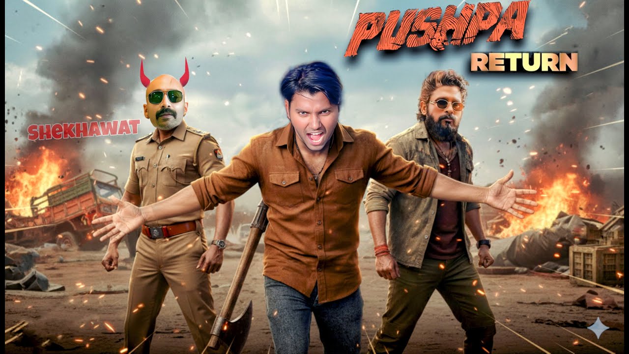 Pushpa Come Back 🔥 | Pushpa vs Shekhawat | Pushpa 2 Movie Challenge | Fun With Azal