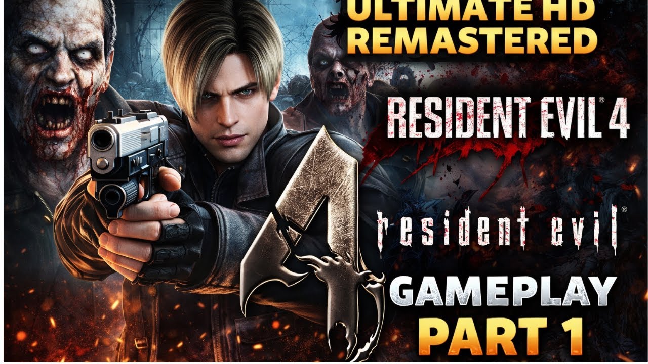 Resident Evil 4 Ultimate HD Remasterd - FULL GAMEPLAY Walkthrough Part 1 - Powerup Pals