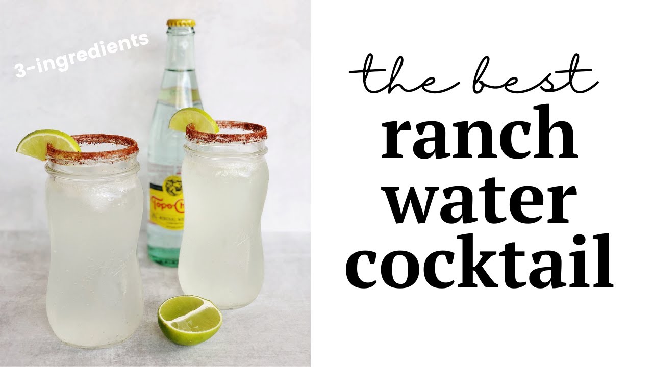 How to Make a Ranch Water Cocktail | 3 Ingredient Tequila Based Recipe | Easy Drink of West Texas