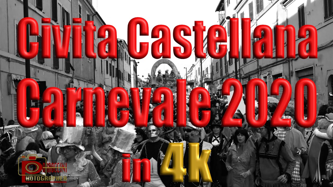 CIVITA CASTELLANA CARNEVALE 2020 - SINTESI DELLE 3 SFILATE IN UN UNICO VIDEO IN 4K