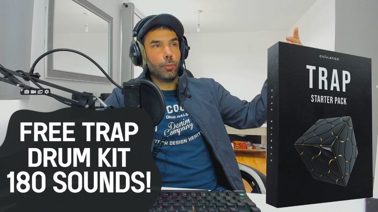 Free Trap Starter Drum Kit Samples | 180 Royalty Free Sounds