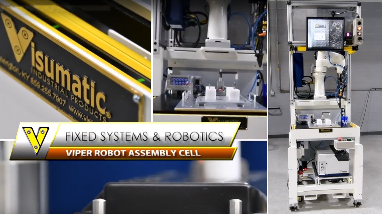 Robotic Screwdriver Assembly Cell - the Visumatic Viper Fastening Robot