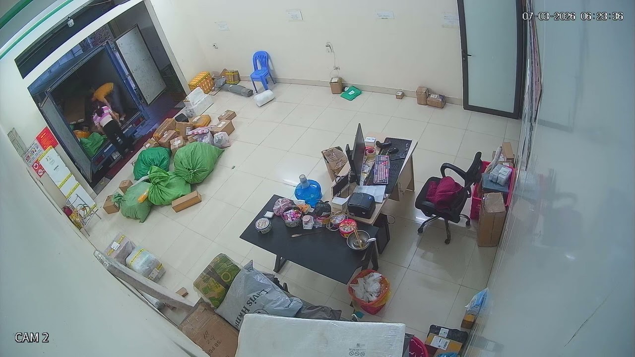 CCTV toàn trình cắt seal. hạ hàng, nhập kho acsc đơn hàng BN HUB chuyển đến ngày 7/3/2026