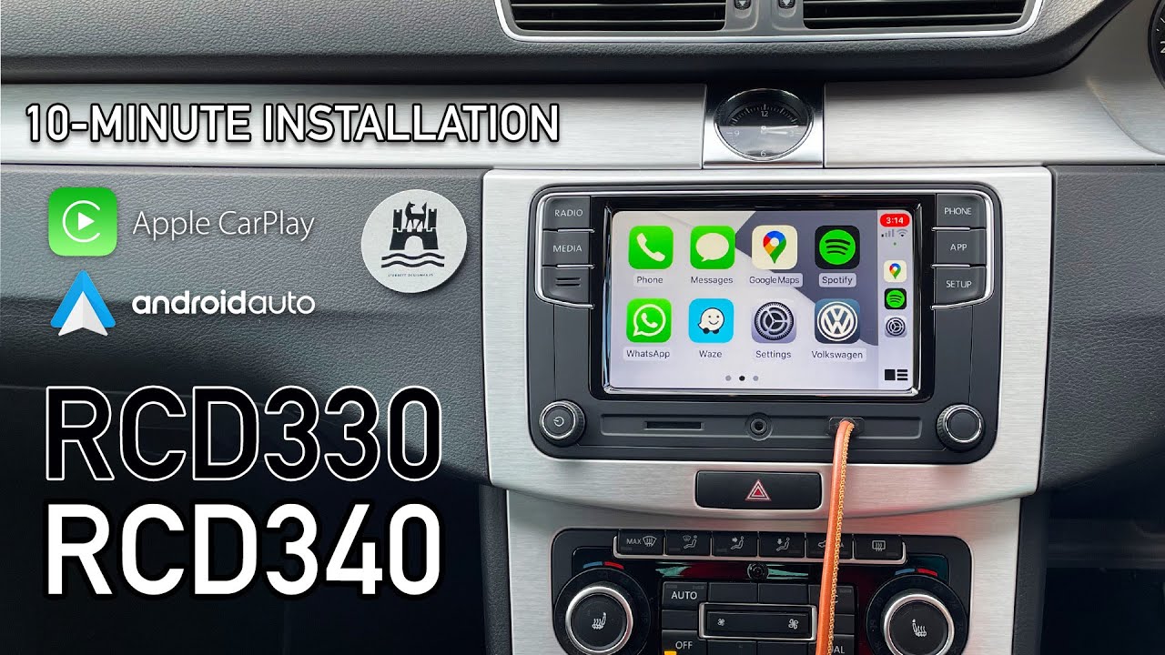 10-minute Passat B6/B7 headunit installation! OE software with CarPlay