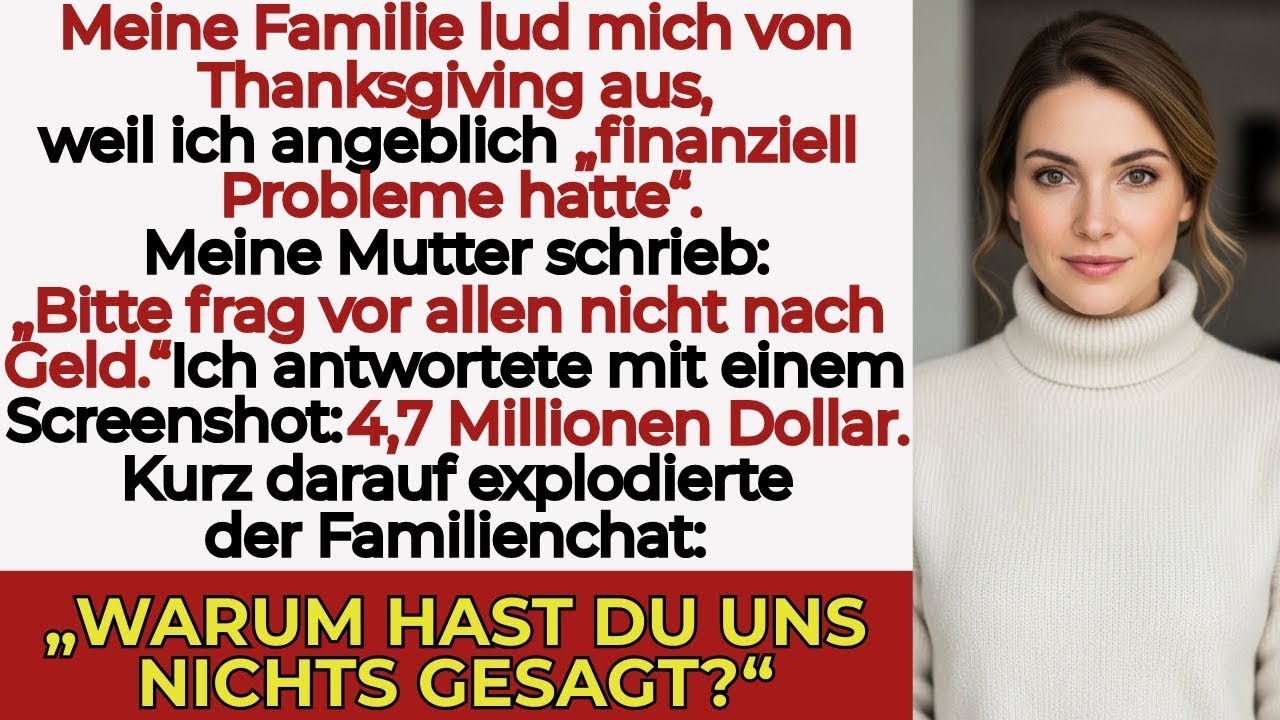Zu arm f&uuml;r Thanksgiving? Sie hatten keine Ahnung von meinem Geheimnis&hellip;