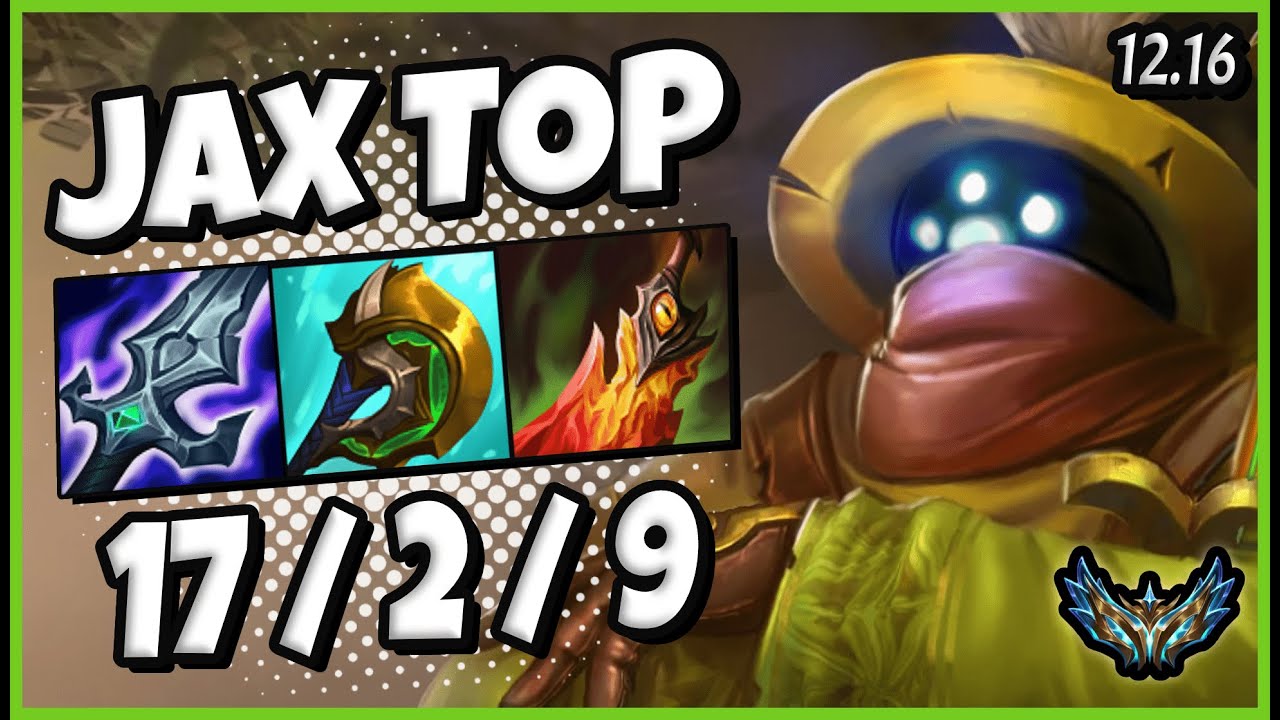 Jax vs Riven [ TOP ] EUW Challenger Patch 12.16 Season 12 💥
