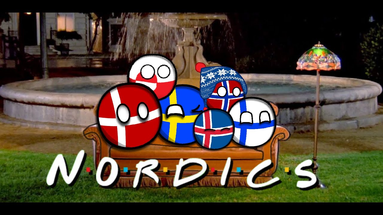 Nordic Friends - #countryballs