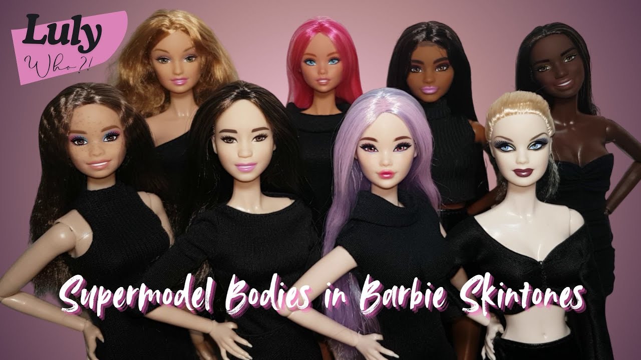 Luly Supermodel from Aliexpress - modded JHD Mizi 1.0 fashion doll body in Barbie skincolor matches