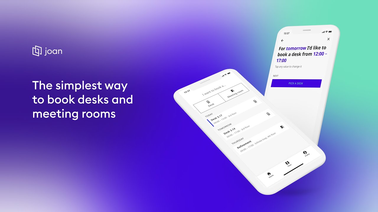 Joan app - the simplest way to book desks and meeting rooms