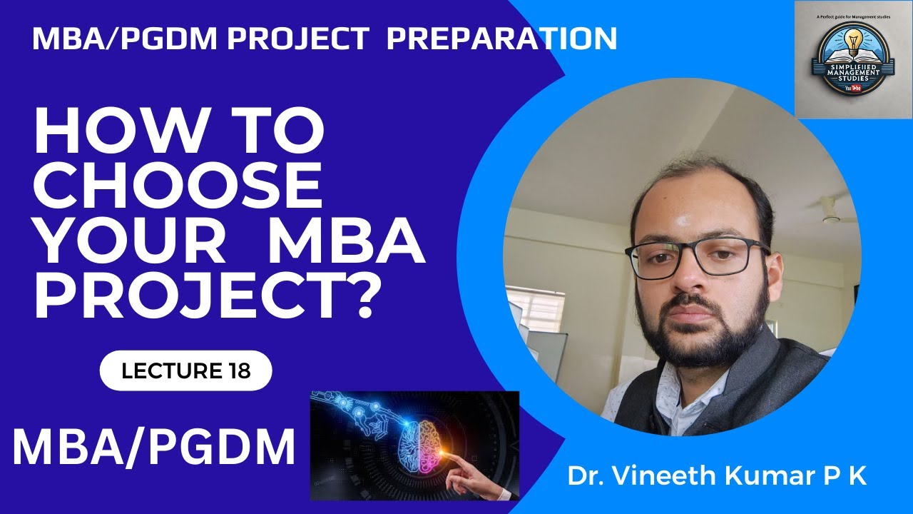 How to Select MBA Projects | Top Tips to Choose the Best MBA Project Topic | MBA project ideas |VTU