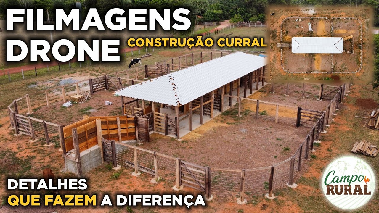 CONSTRUÇÃO DE CURRAL - FILMAGENS DRONE 4K