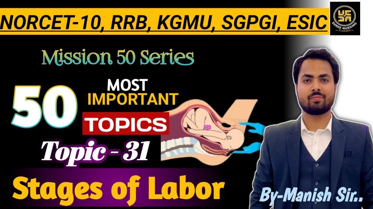 Stages of Labor in Hindi l Full Explanation l A Normal Delivery l Shree Nursing Classes l Manish Sir