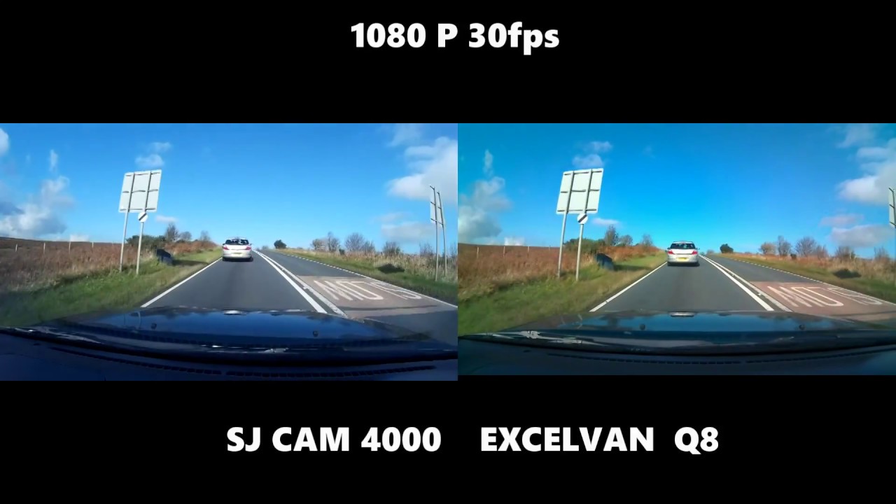 SJCAM 4000 vs EXCELVAN Q8 , (PL) Test kamer sportowych w roli wideo rejestratora