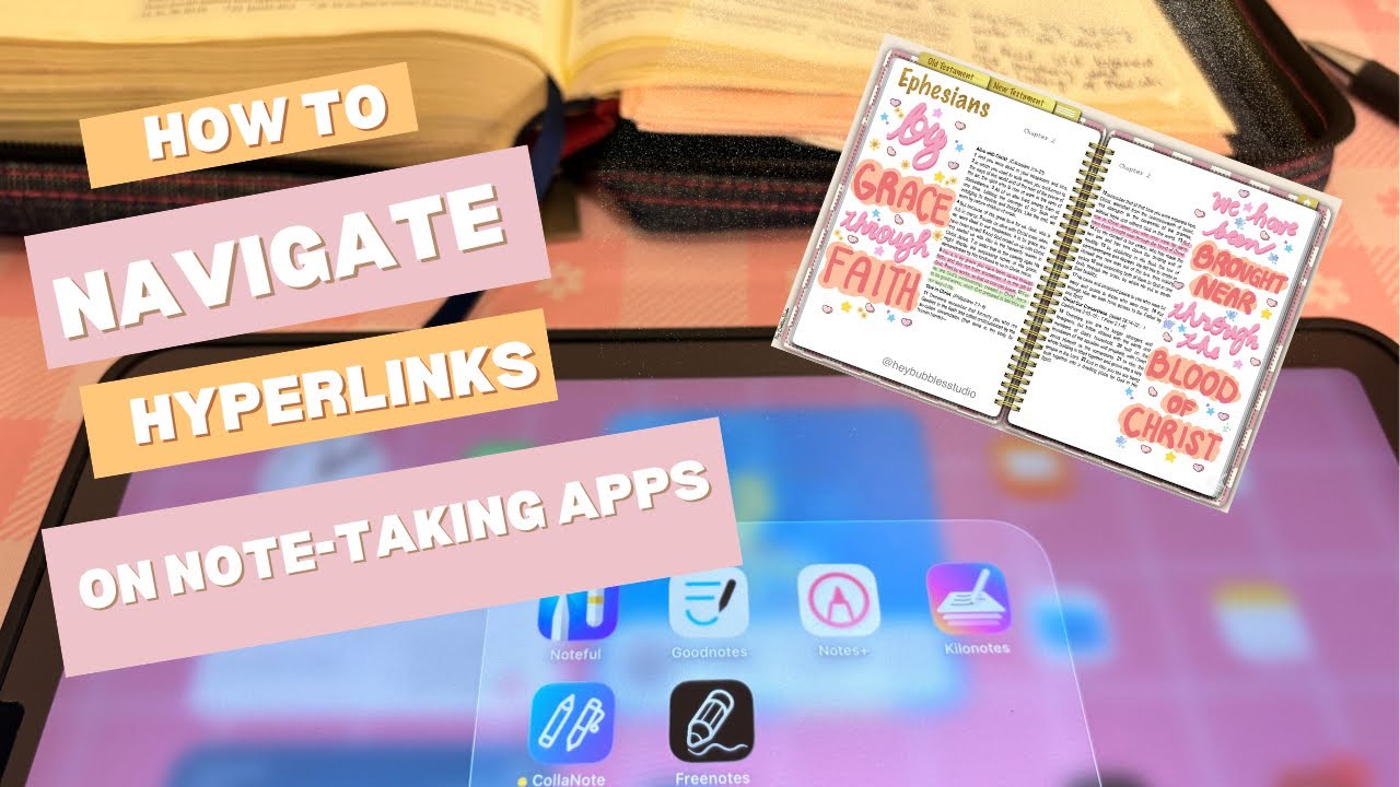 How to navigate hyperlinks / pages using different Note-taking apps | Digital Bible Journaling