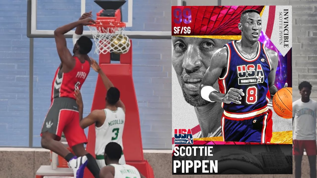 INVINCIBLE SCOTTIE PIPPEN GAMEPLAY! THE BEST DEFENSIVE CARD IN THE GAME!