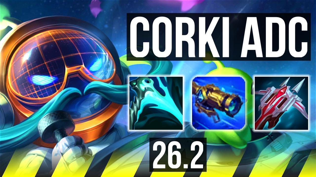 CORKI & Nami vs CAITLYN & Janna (ADC) | Electrocute, 49K damage | EUW Master | 26.2