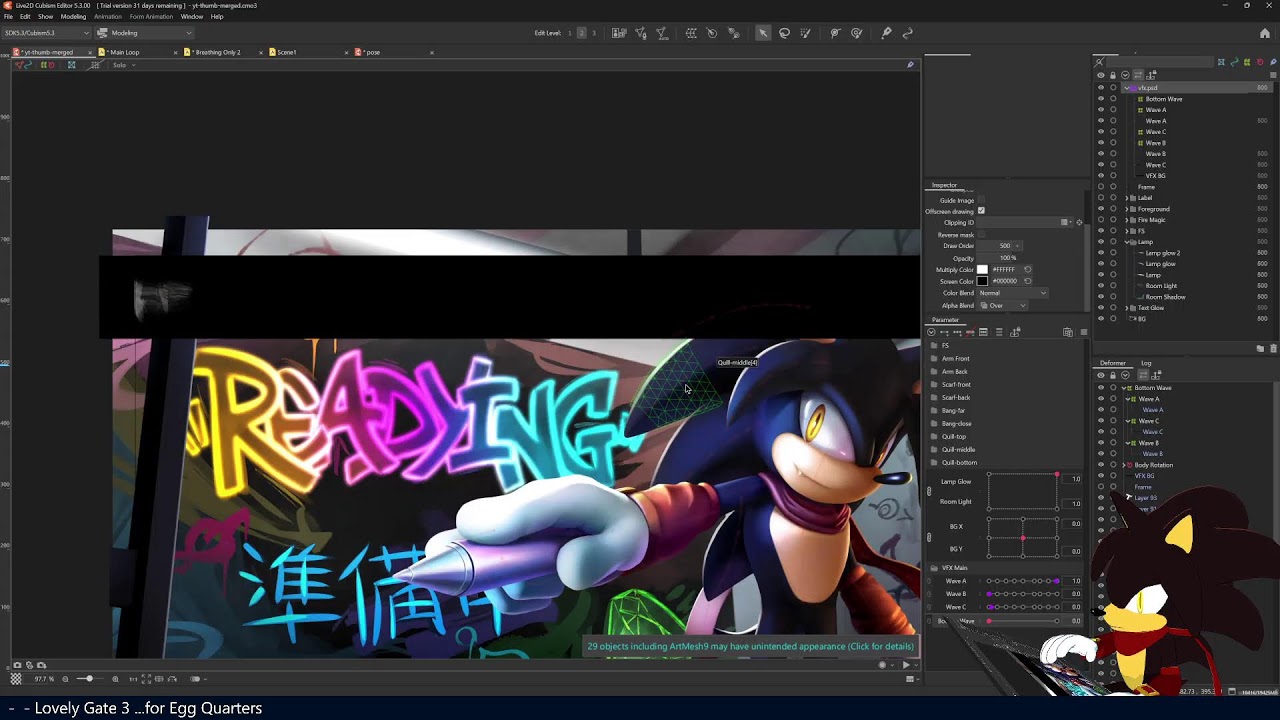 Waiting Screen Live2D Animation #1 [Art Stream]