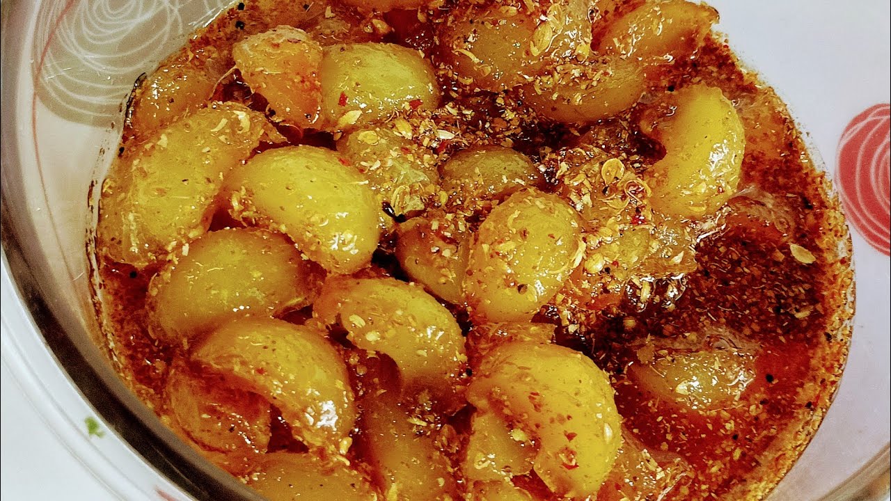 Рецепт Амлоки Ачар | Рецепт ачара | Рецепт маринованных огурцов Амлы | Легкая Амла Ачар