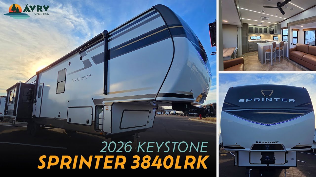 Прежде чем купить кемпер с задней кухней… Посмотрите этот Keystone Sprinter 3840LRK 2026 года вып...