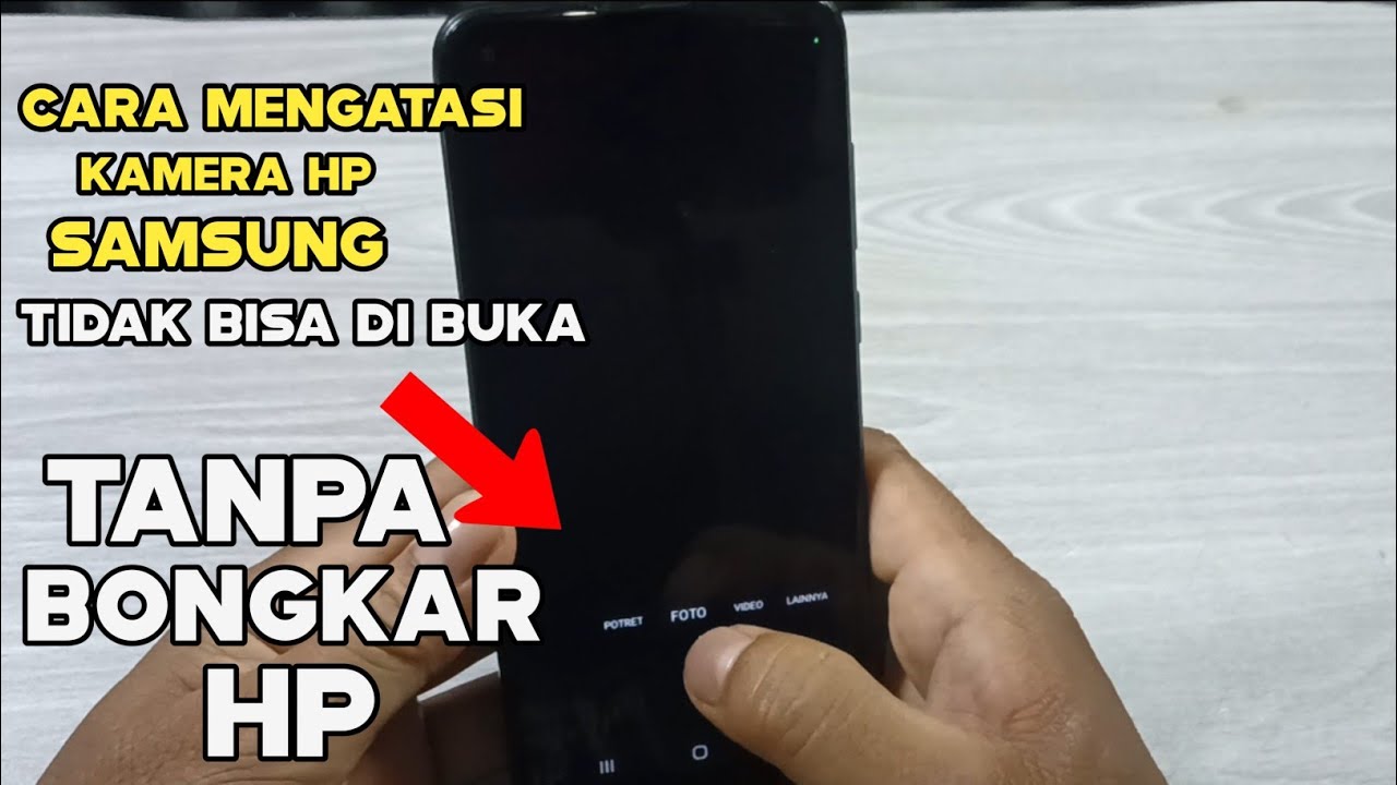 Cara mengatasi kamera hp Samsung  blank hitam