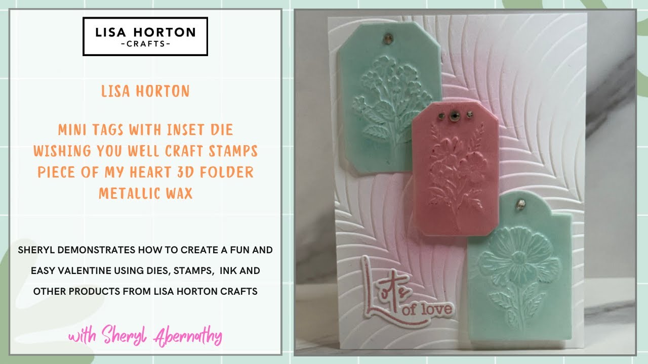 Crafting with the Mini Tags with Inset Die by Lisa Horton Crafts
