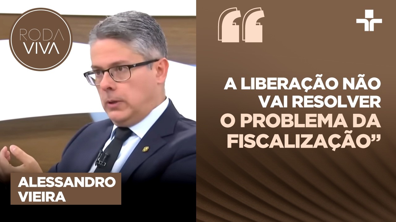 Senador Alessandro Vieira se posiciona contra descriminalização das drogas no Roda Viva
